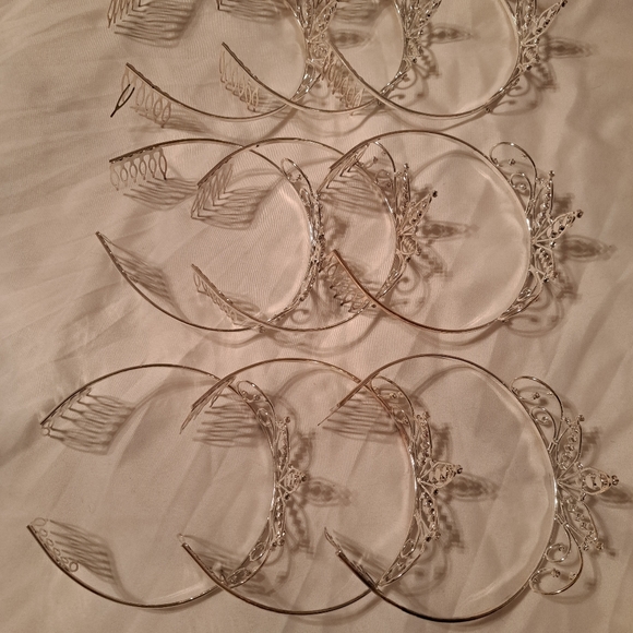 Tiaras - Lot of 9 - Silver with clear rhinestones  - NEW! - Picture 3 of 3